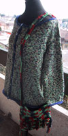 Avec sac en fibre de bananier