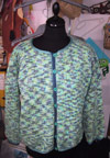 Gilet bleu-vert
