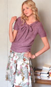 Pull façon corsage